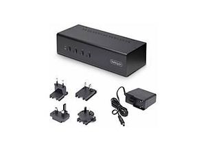 0065030899697 - StarTechcom 4-Port Dual-Monitor DisplayPort KVM Switch 4K 60Hz 2x USB 5Gbps Hub Ports 2x USB 20 HID Ports Hotkey and Push-Button Switching TAA Compliant - 35mm Audio HDCP (P4DD46A2-KVM-SWITCH) - KVM- Audio-Switch - 4 x KVM Audio USB - 1 l 0065030899697 - StarTechcom 4-Port Dual-Monitor DisplayPort KVM Switch 4K 60Hz 2x USB 5Gbps Hub Ports 2x USB 20 HID Ports Hotkey and Push-Button Switching TAA Compliant - 35mm Audio HDCP (P4DD46A2-KVM-SWITCH) - KVM- Audio-Switch - 4 x KVM Audio USB - 1 l