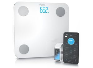 4061474005935 - MyBeo Körperfettwaage Digitale Bluetooth Körper-Analyse-Waage Diagnosewaage mit App-Steuerung weiß 4061474005935 - MyBeo Körperfettwaage Digitale Bluetooth Körper-Analyse-Waage Diagnosewaage mit App-Steuerung weiß