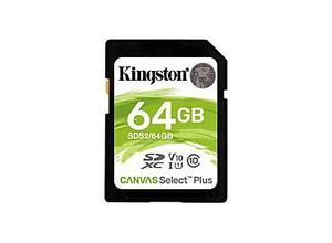 0740617297973 - Canvas Select Plus sd 64GB sdhc Speicher (100 MB s Class 10 u 1 V10) (SDS2 64GB) - Kingston