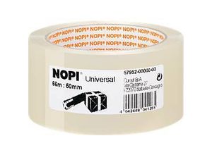 4042448041234 - Nopi® Packband Universal 4040 L 66 m x B 50 mm transparent 6 Rollen