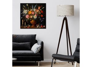 4067437120172 - Leinwandbild QUEENCE Blumenstrauß und Kerzen bunt (farbe bild(er) bunt) B60cm H60cm T15cm Canvas Holz Bilder Premium-Leinwandstoff Handarbeit aus Deutschland 4067437120172 - Leinwandbild QUEENCE Blumenstrauß und Kerzen bunt (farbe bild(er) bunt) B60cm H60cm T15cm Canvas Holz Bilder Premium-Leinwandstoff Handarbeit aus Deutschland