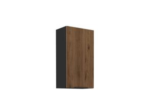 4255832100756 - Küchen Hängeschrank 50 cm MONZA Okapi Nußbaum Küche Küchenzeile 90 cm hoch