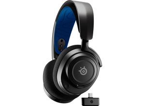 5707119041317 - Steelseries Arctis Nova 7P Gaming Over Ear Headset Bluetooth® Funk Stereo Schwarz Blau Mikrofon-Rauschunterdrückung Headset Lautstärkeregelung