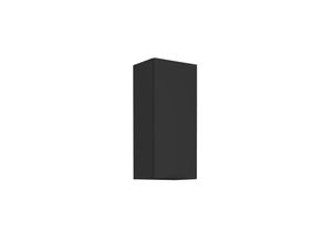 4255832100282 - Küchen Hängeschrank 40 cm SIENA Schwarz Küche Küchenzeile Küchenblock 90 cm hoch