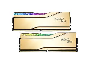4713294238429 - Trident Z5 Royal DDR5-6000 - 64GB - CL28 - Dual Channel (2 pcs) - Intel XMP - Gold mit RGB 4713294238429 - Trident Z5 Royal DDR5-6000 - 64GB - CL28 - Dual Channel (2 pcs) - Intel XMP - Gold mit RGB