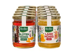 4316268634137 - BioBio Honig 500 g verschiedene Sorten 10er Pack 4316268634137 - BioBio Honig 500 g verschiedene Sorten 10er Pack