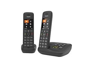 4250366861548 - C575A Duo - Schnurlostelefon - Anrufbeantworter mit Rufnummernanzeige - ECO DECTGAP - Schwarz + zusätzliches Handset
