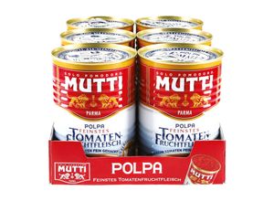 8005110170263 - Mutti Polpa Feinstes Tomatenfruchtfleisch gehackt 400 g 6er Pack 8005110170263 - Mutti Polpa Feinstes Tomatenfruchtfleisch gehackt 400 g 6er Pack