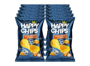 4262479220792 - Happy Chips Extra Cheese & Onion 150 g 10er Pack 4262479220792 - Happy Chips Extra Cheese & Onion 150 g 10er Pack