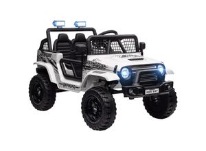 4255633585844 - AIYAPLAY Kinder Elektroauto mit sanfter Federung fernsteuerbar LED-Lichter weiß 109L x 67B x 685H cm 4255633585844 - AIYAPLAY Kinder Elektroauto mit sanfter Federung fernsteuerbar LED-Lichter weiß 109L x 67B x 685H cm