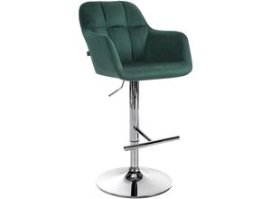 4251756499372 - Barhocker Natoma Samt I 360° Drehbar Metallgestell Höhenverstellbar Mit Fußstütze I Tresenhocker Mit Gepolstertem Sitz Und Rücklehne 4251756499372 - Barhocker Natoma Samt I 360° Drehbar Metallgestell Höhenverstellbar Mit Fußstütze I Tresenhocker Mit Gepolstertem Sitz Und Rücklehne