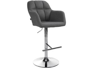 4251756499099 - Barhocker Natoma Stoff I 360° Drehbar Metallgestell Höhenverstellbar Mit Fußstütze I Thekenhocker Für Bar Mit Gepolsterte Sitzfläche 4251756499099 - Barhocker Natoma Stoff I 360° Drehbar Metallgestell Höhenverstellbar Mit Fußstütze I Thekenhocker Für Bar Mit Gepolsterte Sitzfläche