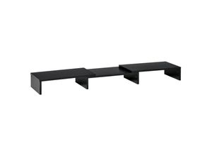 4251774932196 - Monitorständer bestehend aus 3 Ablageflächen schwarz 117L x 235B x 10H cm Monitorständer Bildschirmständer Monitorhalter Bildschirmständer 4251774932196 - Monitorständer bestehend aus 3 Ablageflächen schwarz 117L x 235B x 10H cm Monitorständer Bildschirmständer Monitorhalter Bildschirmständer