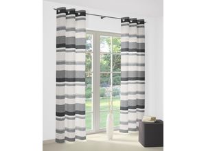 4004567054984 - Vorhang WIRTH Novara Gr 2 grau B135cm H175cm Jacquard Polyacryl Polyester Baumwolle Gardinen