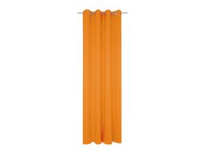 4004567417826 - Vorhang WIRTH Dim out orange Gardinen 145cm Ösen 142cm Polyester nach Maß B142cm H145cm 4004567417826 - Vorhang WIRTH Dim out orange Gardinen 145cm Ösen 142cm Polyester nach Maß B142cm H145cm
