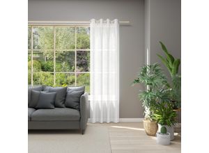 4006470514005 - Vorhang NEUTEX FOR YOU Allure beige (creme) B140cm H295cm Jacquard Polyester Gardinen Ösenschal mit Metallösen Breite 140 cm nach Maß 4006470514005 - Vorhang NEUTEX FOR YOU Allure beige (creme) B140cm H295cm Jacquard Polyester Gardinen Ösenschal mit Metallösen Breite 140 cm nach Maß