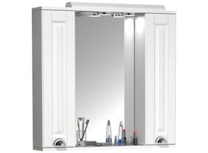 4051814423581 - Badspiegel VCM VCM Badschrank zeitlos Maße ca H 71 x B 75 x T 14 cm ausreichend Stauraum Spiegelschrank im Landhausstil - Casalo XL Gr 75 weiß B75cm H71cm T14cm Holzwerkstoff Spiegel 4051814423581 - Badspiegel VCM VCM Badschrank zeitlos Maße ca H 71 x B 75 x T 14 cm ausreichend Stauraum Spiegelschrank im Landhausstil - Casalo XL Gr 75 weiß B75cm H71cm T14cm Holzwerkstoff Spiegel