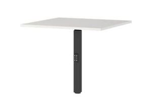 4005949791992 - Eckverbindungsplatte Agenda mechanisch höhenverstellbar B 800 x T 800 x H 680-910 mm Lichtgrau Schwarz 4005949791992 - Eckverbindungsplatte Agenda mechanisch höhenverstellbar B 800 x T 800 x H 680-910 mm Lichtgrau Schwarz