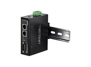 0710931161656 - TRENDnet TI-M12 - Gateway - industriell - 100Mb LAN RS-232 RS-485 Modbus RS-442 - Gleichstrom - Wand   DIN-Schienen montierbar