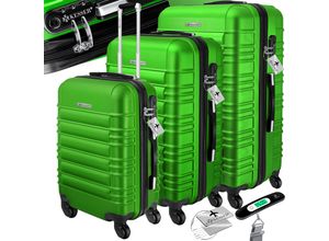4260635557898 - KESSER® 3tlg Hartschalenkofferset Hartschalenkoffer Reisekoffer Set Reisekofferset Trolley Koffer Inkl Kofferwaage + Gepäckanhänger Rollkoffer Schloss 4 Rollen ABS-Hartschale Teleskopgriff M-L-XL 4260635557898 - KESSER® 3tlg Hartschalenkofferset Hartschalenkoffer Reisekoffer Set Reisekofferset Trolley Koffer Inkl Kofferwaage + Gepäckanhänger Rollkoffer Schloss 4 Rollen ABS-Hartschale Teleskopgriff M-L-XL