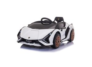 4067872156705 - TPFLivingElektro-Kinderauto Lamborghini Sian weiß