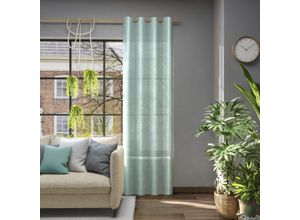 4006470502095 - Vorhang NEUTEX FOR YOU Libre-ECO grün (salbei) B142cm H130cm Jacquard Polyester Gardinen Breite 142 cm nach Maß 4006470502095 - Vorhang NEUTEX FOR YOU Libre-ECO grün (salbei) B142cm H130cm Jacquard Polyester Gardinen Breite 142 cm nach Maß