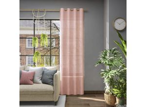 4006470528866 - Vorhang NEUTEX FOR YOU Libre-ECO orange (koralle) B142cm H195cm Jacquard Polyester Gardinen Nachhaltig Breite 142 cm nach Maß 4006470528866 - Vorhang NEUTEX FOR YOU Libre-ECO orange (koralle) B142cm H195cm Jacquard Polyester Gardinen Nachhaltig Breite 142 cm nach Maß