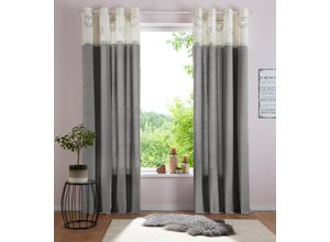 8904141211160 - Gardine HOME AFFAIRE Louis Gr 1 grau B140cm H125cm Baumwolle (Bio-Baumwolle) Gardinen halbtransparent nachhaltig aus Bio Baumwolle einseitig bedruckt Topseller 8904141211160 - Gardine HOME AFFAIRE Louis Gr 1 grau B140cm H125cm Baumwolle (Bio-Baumwolle) Gardinen halbtransparent nachhaltig aus Bio Baumwolle einseitig bedruckt Topseller