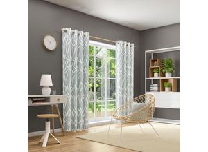 4006470490811 - Vorhang NEUTEX FOR YOU Arosa Eco Gardinen Gr 245 cm Ösen 146 cm grau (silbergrau) Ösen Nachhaltig
