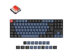 4895248839217 - Keychron K1 Pro Gaming-Tastatur - schwarz blaugrau DE-Layout Gateron Low Profile 20 Mechanical Red Hot-Swap Aluminiumrahmen RGB (K1P-H1-DE) 4895248839217 - Keychron K1 Pro Gaming-Tastatur - schwarz blaugrau DE-Layout Gateron Low Profile 20 Mechanical Red Hot-Swap Aluminiumrahmen RGB (K1P-H1-DE)