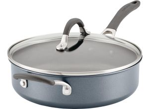 5011275818356 - Schmorpfanne CIRCULON A1 Schmorpfanne mit Gegengriff 28 cm 47 Liter grau (anthrazit) B295cm H16cm L537cm Ø28cm Pfannen dreilagig beschichtet kratzfest spülmaschinenfest