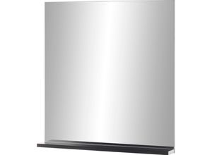 4067602870994 - Badspiegel INOSIGN Cantara Badspiegel schwarz B80cm H85cm T12cm FSC-zertifizierter Holzwerkstoff Spiegel mit zusätzlicher Ablagefläche
