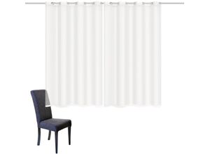 4056751475877 - Vorhang HOME BASICS DOLLY Gr 3 weiß B140cm H225cm Voile Polyester Gardinen 2er Pack Ösenschal DOLLY 4056751475877 - Vorhang HOME BASICS DOLLY Gr 3 weiß B140cm H225cm Voile Polyester Gardinen 2er Pack Ösenschal DOLLY