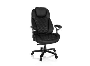 4064323000174 - XXL Drehstuhl XXL PULLMANN I Leder mit Armlehnen (höhenverstellbar) hjh OFFICE