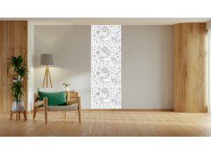 4067437121353 - Wandsticker QUEENCE Einhorn in Blumenwiese weiß B90cm Vinyl Wandtattoos DIY-Wandsticker zum Bemalen 4067437121353 - Wandsticker QUEENCE Einhorn in Blumenwiese weiß B90cm Vinyl Wandtattoos DIY-Wandsticker zum Bemalen