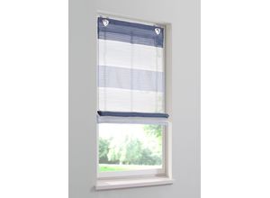 4011714414232 - Raffrollo HOME WOHNIDEEN Sarnia Gr 3 blau B80cm H135cm Organza Obermaterial 100% Polyester Raffrollos 4011714414232 - Raffrollo HOME WOHNIDEEN Sarnia Gr 3 blau B80cm H135cm Organza Obermaterial 100% Polyester Raffrollos