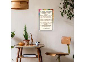 4262513381595 - Wanddekoobjekt LUCKYLINDE Frida Kahlo - Liebhaber bunt B20cm H30cm T03cm Blech Wanddekoobjekte Exklusive JANOSCH Kindermotive Stahlschild