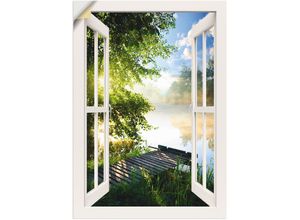 4059745785204 - Wandbild ARTLAND Fensterblick Angelsteg am Fluss Bilder Gr B H 50 cm x 70 cm Wandaufkleber - Vinyl Fensterblick 1 St weiß Kunstdrucke als Alubild Leinwandbild Wandaufkleber oder Poster in versch Größen 4059745785204 - Wandbild ARTLAND Fensterblick Angelsteg am Fluss Bilder Gr B H 50 cm x 70 cm Wandaufkleber - Vinyl Fensterblick 1 St weiß Kunstdrucke als Alubild Leinwandbild Wandaufkleber oder Poster in versch Größen
