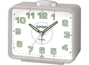 4971850752431 - Quarzwecker CASIO TQ-218-8EF silber (silberfarben) Wecker Wecker Leuchtzeiger Leuchtziffern Schlafzimmer Geschenkidee 4971850752431 - Quarzwecker CASIO TQ-218-8EF silber (silberfarben) Wecker Wecker Leuchtzeiger Leuchtziffern Schlafzimmer Geschenkidee