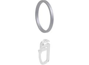 4016318203367 - Gardinenring Power grau (aluminiumfarben) Ø28cm Materialmix Gardinenbefestigungen für Gardinenstangen Ø 28 mm 4016318203367 - Gardinenring Power grau (aluminiumfarben) Ø28cm Materialmix Gardinenbefestigungen für Gardinenstangen Ø 28 mm