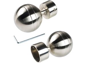 4016318312854 - Gardinenstangen-Endstück Kugel Gardinenstangenendstücke Gr 1 St silberfarben (edelstahlfarben) Gardinenstangen-Endstücke Gardinenstangenendstücke für Gardinenstange Ø 28 mm 4016318312854 - Gardinenstangen-Endstück Kugel Gardinenstangenendstücke Gr 1 St silberfarben (edelstahlfarben) Gardinenstangen-Endstücke Gardinenstangenendstücke für Gardinenstange Ø 28 mm