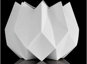 4005169311239 - Dekovase KAISER PORZELLAN Polygono Star 2 weiß B185cm H14cm T185cm Porzellan Vasen