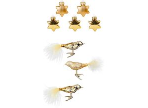 4061752180460 - Christbaumschmuck MAGIC BY INGE Glasornament Inkagold Stern und Vogel gold (goldfarben) H8cm Glas Weihnachtsbaumschmuck Weihnachtsdeko Weihnachtsbaumschmuck aus Echtglas 4061752180460 - Christbaumschmuck MAGIC BY INGE Glasornament Inkagold Stern und Vogel gold (goldfarben) H8cm Glas Weihnachtsbaumschmuck Weihnachtsdeko Weihnachtsbaumschmuck aus Echtglas