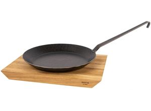 4019111040696 - Bratpfanne SIENA HOME FERMO Pfannen Gr Ø 24 cm schwarz Bratpfannen schmiedeeisern 24 cm flach Induktion mit Schneidebrett BRESCIA 45 4019111040696 - Bratpfanne SIENA HOME FERMO Pfannen Gr Ø 24 cm schwarz Bratpfannen schmiedeeisern 24 cm flach Induktion mit Schneidebrett BRESCIA 45