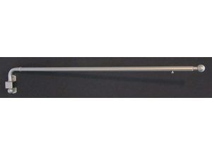 4004339361548 - Schwenkstange INDEKO Schwenkstange Gardinenstangen Gr L 60 cm - 110 cm Ø 12 mm 1 St 1 läufig silberfarben (mattnickelfarben) Gardinenstangen Wandmontage