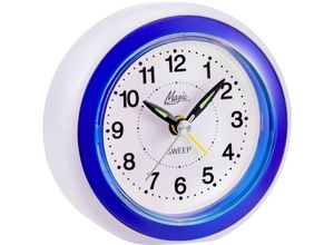 4026934219758 - Quarzwecker ATLANTA blau (blau weiß) Wecker ideal für Reisen Geschenkidee Leuchtzeiger Weckwiederholung analog 4026934219758 - Quarzwecker ATLANTA blau (blau weiß) Wecker ideal für Reisen Geschenkidee Leuchtzeiger Weckwiederholung analog