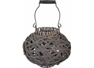 4003529218686 - Kerzenlaterne HOME AFFAIRE grau H21cm Ø24cm Holzwerkstoff Metall Glas Kerzenhalter 4003529218686 - Kerzenlaterne HOME AFFAIRE grau H21cm Ø24cm Holzwerkstoff Metall Glas Kerzenhalter