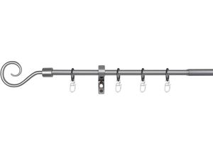 4040255902205 - Gardinenstange Hook mydeco 1-läufig ausziehbar mit Bohren verschraubt Aluminium silberfarben