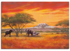 4055327157933 - Wandbild ARTLAND Elefanten Bilder Gr B H 60 cm x 30 cm Leinwandbild Elefanten Bilder Querformat 1 St orange Kunstdrucke als Alubild Leinwandbild Wandaufkleber oder Poster in versch Größen 4055327157933 - Wandbild ARTLAND Elefanten Bilder Gr B H 60 cm x 30 cm Leinwandbild Elefanten Bilder Querformat 1 St orange Kunstdrucke als Alubild Leinwandbild Wandaufkleber oder Poster in versch Größen
