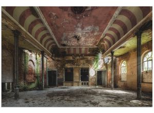 4059745897488 - Wandbild ARTLAND Verlassener Ort - Ballsaal Bilder Gr B H 60 cm x 40 cm Alu-Dibond-Druck Gebäude Querformat 1 St bunt Bild Leinwandbild Kunstdrucke Bilder als Alubild Leinwandbild Wandaufkleber oder Poster in versch Größen